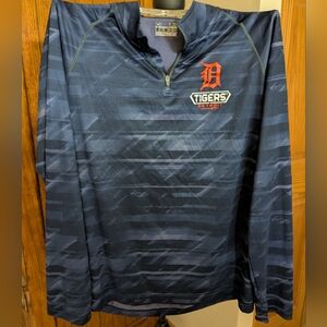 UNDER ARMOUR Heat Gear Detroit Tigers Loose Long-Sleeve Shirt, Mns Sz L, EUC!!!